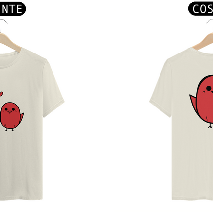 Casal passarinhos Vermelho (camiseta)