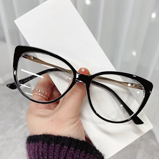 Óculos Anti-Radiação Gato Para Mulheres Estéticos Substituíveis Lentes Armações De Retro