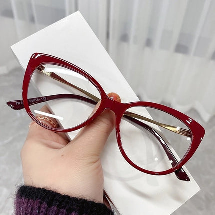 Óculos Anti-Radiação Gato Para Mulheres Estéticos Substituíveis Lentes Armações De Retro